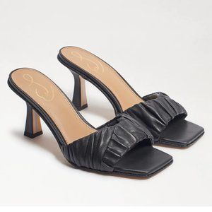 Sam Edelman Kittie Mule in Black Leather Size 9- New in Box
